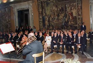 Cerimonia di consegna delle "Stelle al Merito del Lavoro" ai nuovi Maestri del lavoro del Lazio e dell'Umbria e successivo concerto del Quintetto Rossini Ottoni di Pesaro