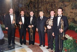 Cerimonia di consegna delle "Stelle al Merito del Lavoro" ai nuovi Maestri del lavoro del Lazio e dell'Umbria e successivo concerto del Quintetto Rossini Ottoni di Pesaro