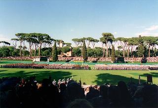Roma, Piazza di Siena: intervento del Presidente della Repubblica in forma ufficiale alla cerimonia celebrativa del 100° anniversario di fondazione dell'Accademia della Guardia di finanza