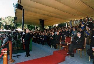 Roma, Piazza di Siena: intervento del Presidente della Repubblica in forma ufficiale alla cerimonia celebrativa del 100° anniversario di fondazione dell'Accademia della Guardia di finanza