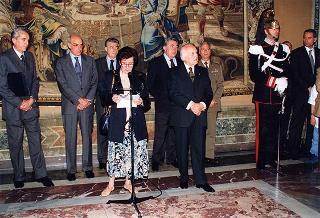 Delegazione di partecipanti alla VII Rassegna nazionale delle scuole medie ad indirizzo musicale