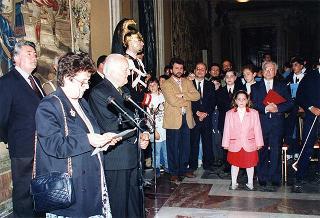 Delegazione di partecipanti alla VII Rassegna nazionale delle scuole medie ad indirizzo musicale