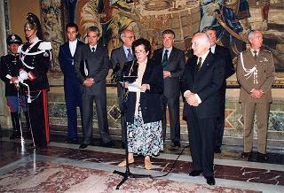 Delegazione di partecipanti alla VII Rassegna nazionale delle scuole medie ad indirizzo musicale