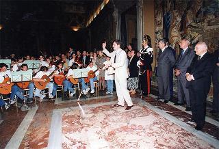 Delegazione di partecipanti alla VII Rassegna nazionale delle scuole medie ad indirizzo musicale