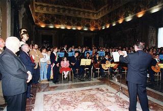 Delegazione di partecipanti alla VII Rassegna nazionale delle scuole medie ad indirizzo musicale