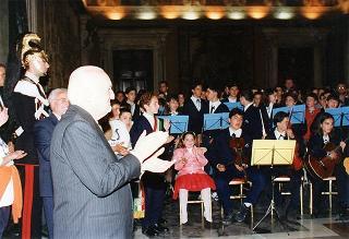Delegazione di partecipanti alla VII Rassegna nazionale delle scuole medie ad indirizzo musicale