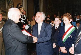 Delegazione di partecipanti alla VII Rassegna nazionale delle scuole medie ad indirizzo musicale