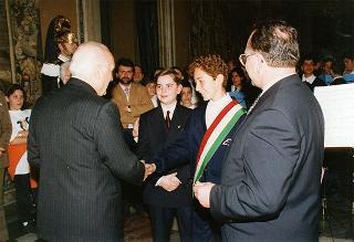 Delegazione di partecipanti alla VII Rassegna nazionale delle scuole medie ad indirizzo musicale