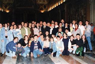 Delegazione di partecipanti alla VII Rassegna nazionale delle scuole medie ad indirizzo musicale