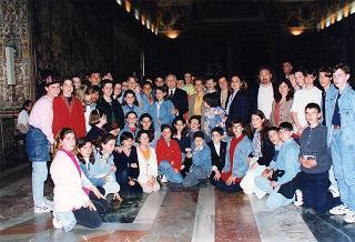 Delegazione di partecipanti alla VII Rassegna nazionale delle scuole medie ad indirizzo musicale