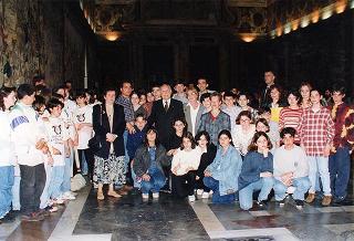 Delegazione di partecipanti alla VII Rassegna nazionale delle scuole medie ad indirizzo musicale