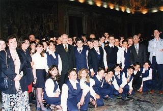 Delegazione di partecipanti alla VII Rassegna nazionale delle scuole medie ad indirizzo musicale