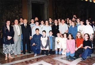 Delegazione di partecipanti alla VII Rassegna nazionale delle scuole medie ad indirizzo musicale
