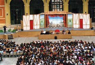 Rappresentazione teatrale dei ragazzi degli Istituti penali per minorenni di Nisida ed Airola (Quirinale - Cortile d'Onore)