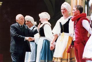 Rappresentazione teatrale dei ragazzi degli Istituti penali per minorenni di Nisida ed Airola (Quirinale - Cortile d'Onore)