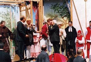 Rappresentazione teatrale dei ragazzi degli Istituti penali per minorenni di Nisida ed Airola (Quirinale - Cortile d'Onore)