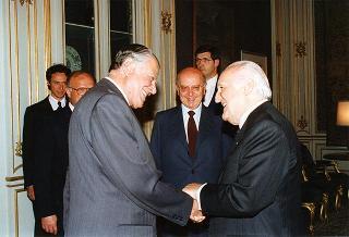 Patricio Aylwin, ex Presidente della Repubblica del Cile, con l'on. avv. Angelo Bernassola