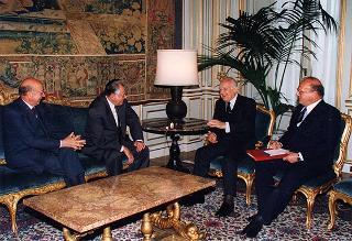 Patricio Aylwin, ex Presidente della Repubblica del Cile, con l'on. avv. Angelo Bernassola