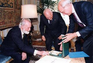 Eugenio Scalfari, direttore de "La Repubbblica"