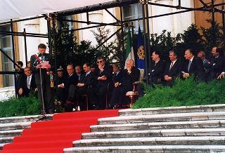Friuli Venezia Giulia: interventi del Presidente della Repubblica a Codroipo, per la cerimonia promossa dalla Regione nel ventennale del terremoto del 1976; a Udine, per la 69^ Adunata nazionale degli alpini; a Palmanova, per un incontro con l'Amministrazione comunale