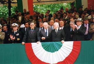 Friuli Venezia Giulia: interventi del Presidente della Repubblica a Codroipo, per la cerimonia promossa dalla Regione nel ventennale del terremoto del 1976; a Udine, per la 69^ Adunata nazionale degli alpini; a Palmanova, per un incontro con l'Amministrazione comunale