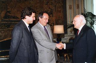 Luigi Abete e Giorgio Fossa, rispettivamente presidente uscente ed entrante della Confindustria