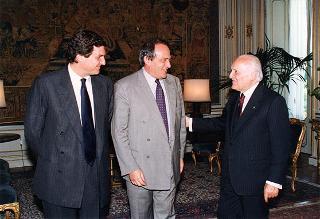 Luigi Abete e Giorgio Fossa, rispettivamente presidente uscente ed entrante della Confindustria