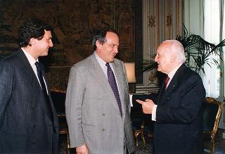 Luigi Abete e Giorgio Fossa, rispettivamente presidente uscente ed entrante della Confindustria