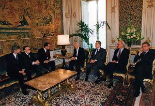 Andrea Bottaro, presidente del Collegio nazionale dei periti agrari, con gli esponenti del sodalizio, in occasione del X Congresso nazionale del Collegio professionale