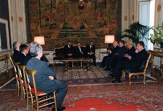 Andrea Bottaro, presidente del Collegio nazionale dei periti agrari, con gli esponenti del sodalizio, in occasione del X Congresso nazionale del Collegio professionale