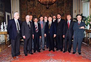Andrea Bottaro, presidente del Collegio nazionale dei periti agrari, con gli esponenti del sodalizio, in occasione del X Congresso nazionale del Collegio professionale