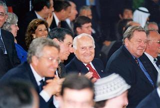 Roma, Stadio Olimpico: intervento del Presidente della Repubblica alla finale della Coppa dei Campioni di calcio Ajax-Juventus