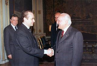 Tenore Josè Carreras, con Enrico Castiglione e Franco Bixio