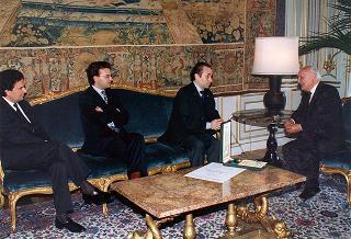 Tenore Josè Carreras, con Enrico Castiglione e Franco Bixio