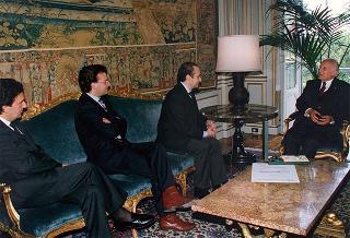 Tenore Josè Carreras, con Enrico Castiglione e Franco Bixio