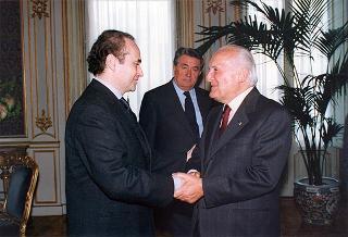 Tenore Josè Carreras, con Enrico Castiglione e Franco Bixio