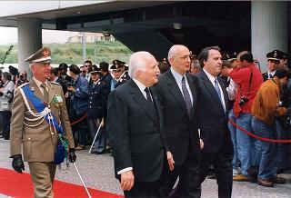 Roma: intervento del Presidente della Repubblica, in forma ufficiale, alla Festa della polizia 1996