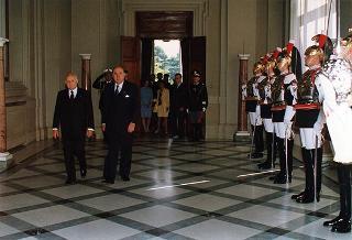 Visita di Stato del Presidente della Repubblica Orientale dell'Uruguay e della signora Sanguinetti