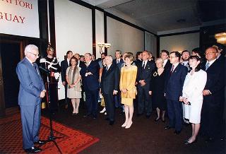 Roma, Istituto italo-latino americano: intervento del Presidente della Repubblica, con il Presidente dell'Uruguay, all'inaugurazione della Mostra "Giovanni Fattori e l'Uruguay"