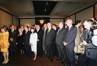 Roma, Istituto italo-latino americano: intervento del Presidente della Repubblica, con il Presidente dell'Uruguay, all'inaugurazione della Mostra "Giovanni Fattori e l'Uruguay"