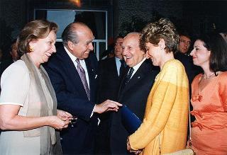 Roma, Istituto italo-latino americano: intervento del Presidente della Repubblica, con il Presidente dell'Uruguay, all'inaugurazione della Mostra "Giovanni Fattori e l'Uruguay"