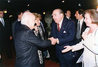 Roma, Casina di Macchia Madama: intervento del Presidente della Repubblica al ricevimento offerto dal Presidente Sanguinetti e signora