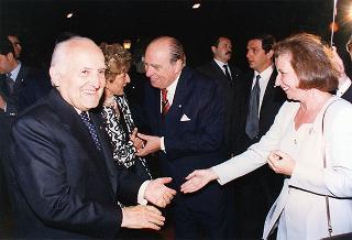 Roma, Casina di Macchia Madama: intervento del Presidente della Repubblica al ricevimento offerto dal Presidente Sanguinetti e signora
