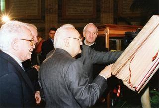 Roma, Basilica di S. Paolo fuori le Mura: intervento del Presidente della Repubblica alla cerimonia di presentazione della Bibbia di Carlo il Calvo