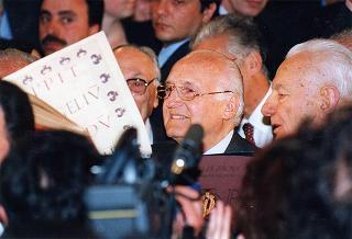 Roma, Basilica di S. Paolo fuori le Mura: intervento del Presidente della Repubblica alla cerimonia di presentazione della Bibbia di Carlo il Calvo