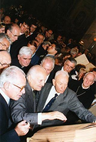Roma, Basilica di S. Paolo fuori le Mura: intervento del Presidente della Repubblica alla cerimonia di presentazione della Bibbia di Carlo il Calvo