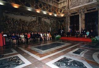 Ricevimento offerto dal Presidente della Repubblica alla rappresentanze diplomatiche estere per il 50° anniversario della Fondazione della Repubblica - Palazzo del Quirinale - Salone dei Corazzieri