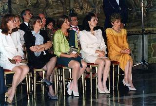Ricevimento offerto dal Presidente della Repubblica alla rappresentanze diplomatiche estere per il 50° anniversario della Fondazione della Repubblica - Palazzo del Quirinale - Salone dei Corazzieri