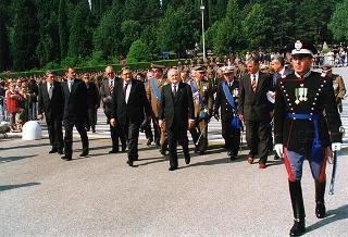 Redipuglia-Gorizia: intervento del Presidente della Repubblica per la deposizione di una corona d'alloro al Sacrario di Redipuglia