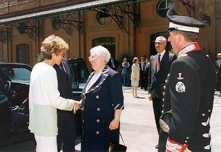 Inaugurazione dell'Archivio Storico del Quirinale, in occasione del 50° anniversario della Fondazione della Repubblica